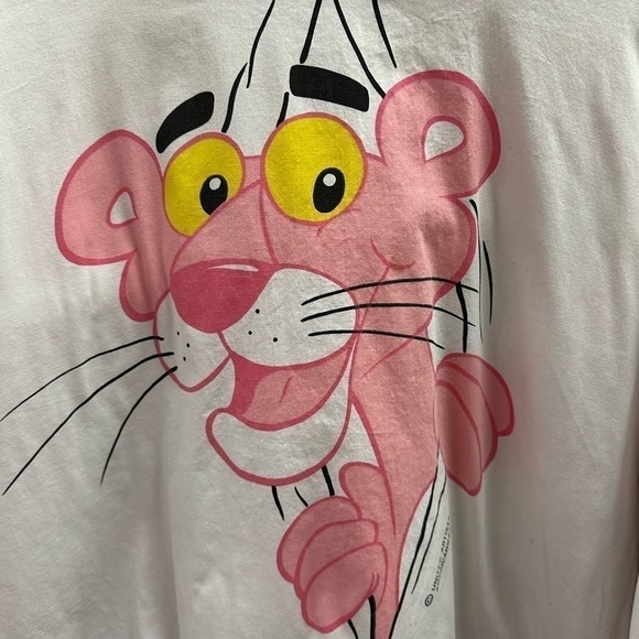 Vintage REVERSIBLE PINK PANTHER Big Print Crewneck Large - Picture 3 of 12